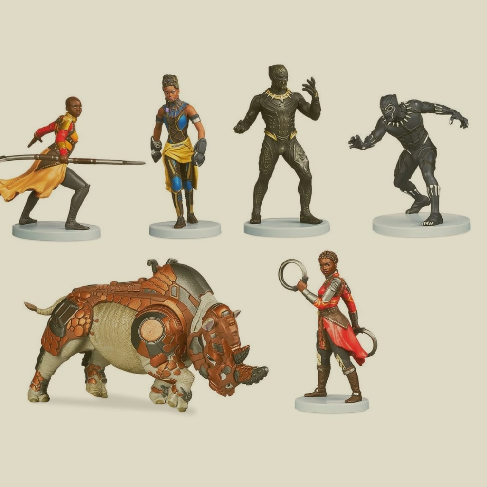 Mattel, Black Panther Action Figurines,NIB